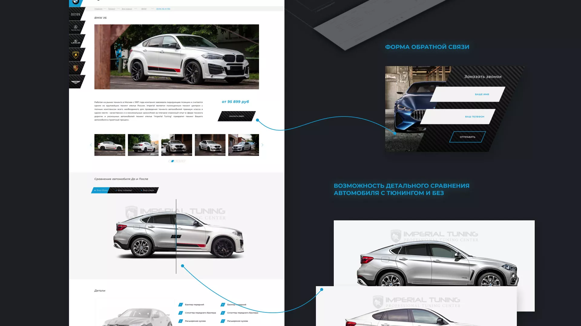 Создание сайта тюнинг-ателье «Imperial Tuning» в Великом Устюге